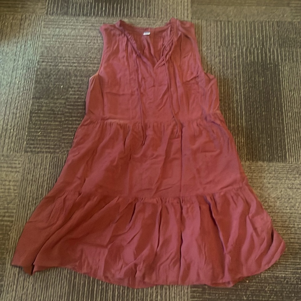 Old Navy swing dress burgundy